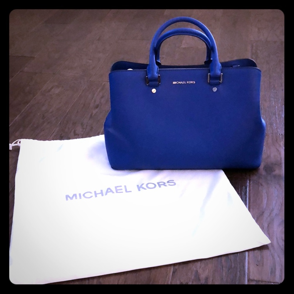 Michael Kors Savannah Satchel Blue